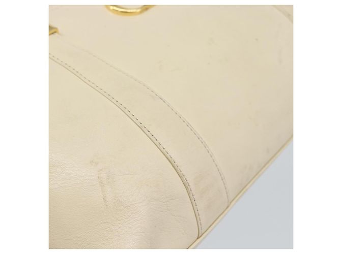 Borsa Christian Dior in pelle beige oro Autentica 188329 - vista 10