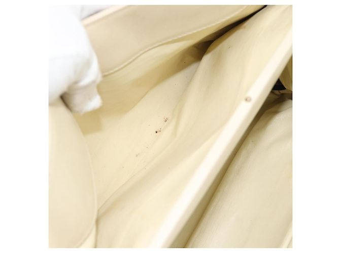 Borsa Christian Dior in pelle beige oro Autentica 188329 - vista 12