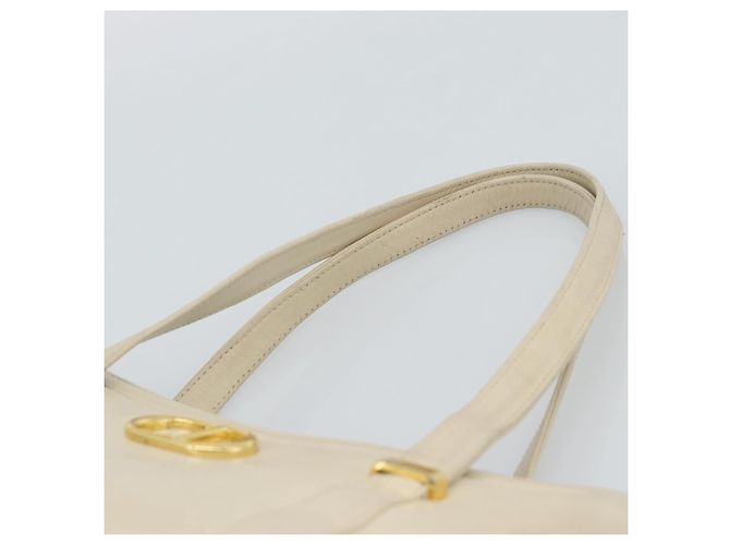 Borsa Christian Dior in pelle beige oro Autentica 188329 - vista 14