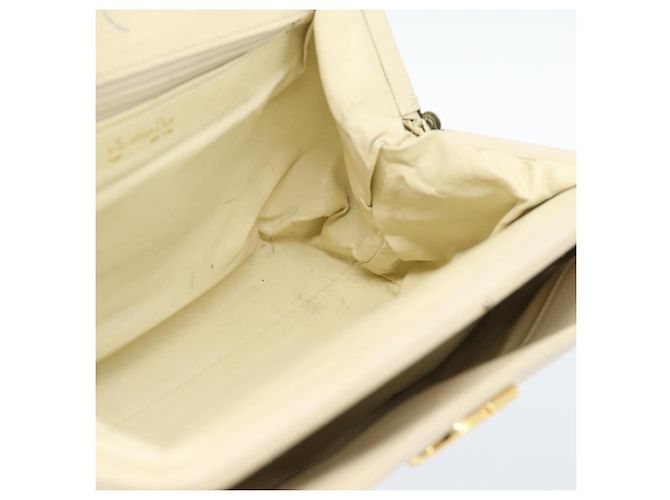 Borsa Christian Dior in pelle beige oro Autentica 188329 - vista 19