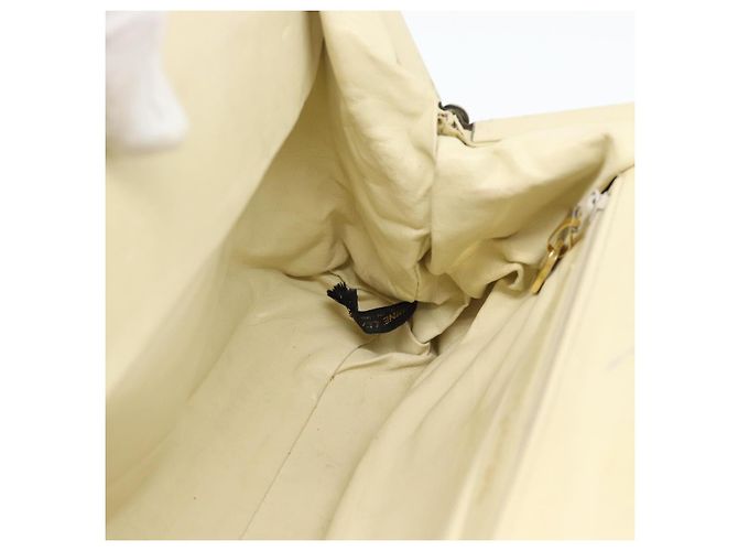 Borsa Christian Dior in pelle beige oro Autentica 188329 - vista 20