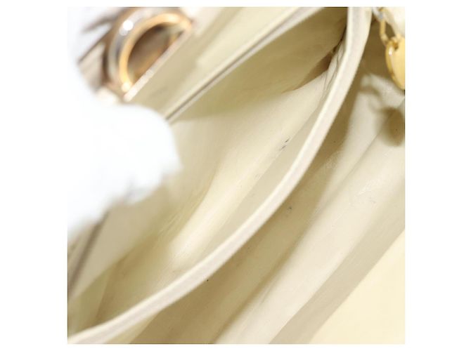 Borsa Christian Dior in pelle beige oro Autentica 188329 - vista 22