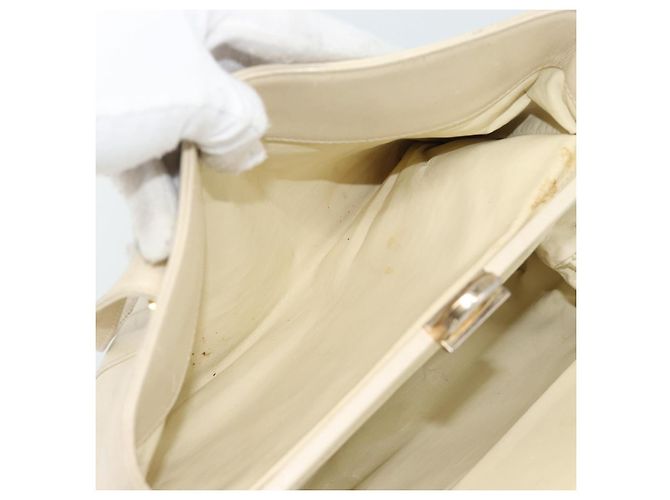Borsa Christian Dior in pelle beige oro Autentica 188329 - vista 23
