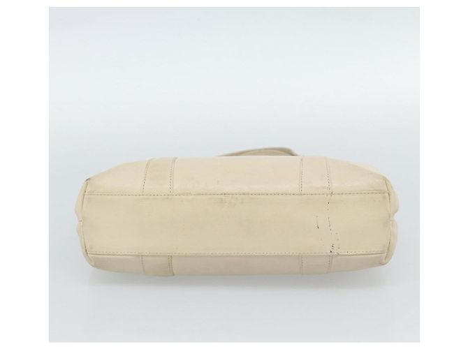 Borsa Christian Dior in pelle beige oro Autentica 188329 - vista 5