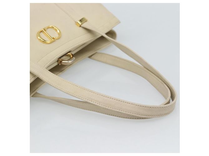 Borsa Christian Dior in pelle beige oro Autentica 188329 - vista 7