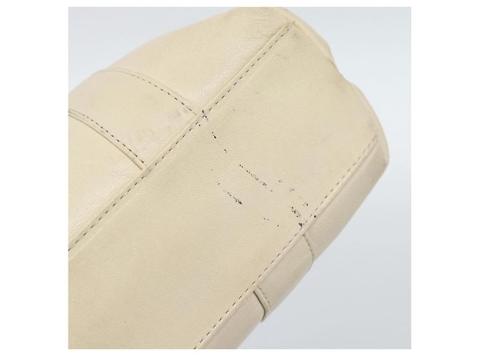 Borsa Christian Dior in pelle beige oro Autentica 188329 - vista 9