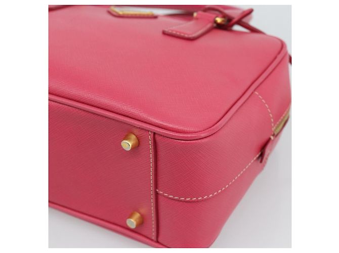 Borsa PRADA Saffiano Rosa Oro Auth ka4966V D'oro - vista 15