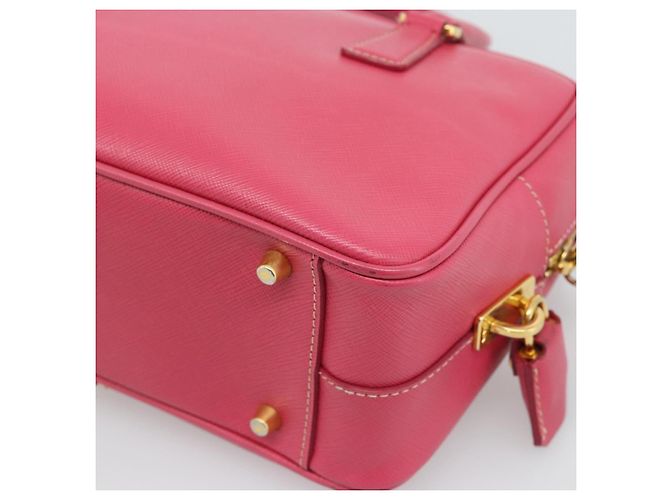 Borsa PRADA Saffiano Rosa Oro Auth ka4966V D'oro - vista 17