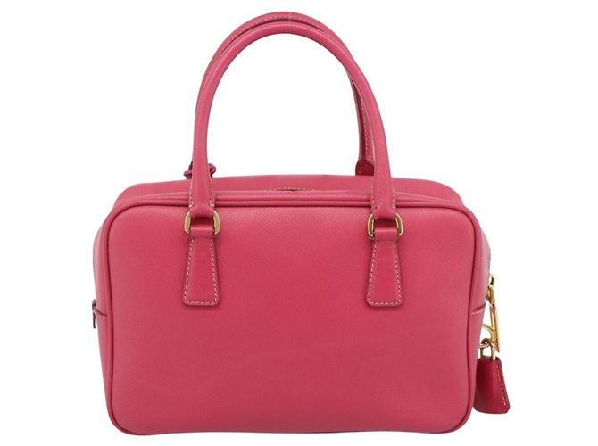 Borsa PRADA Saffiano Rosa Oro Auth ka4966V D'oro - vista 2