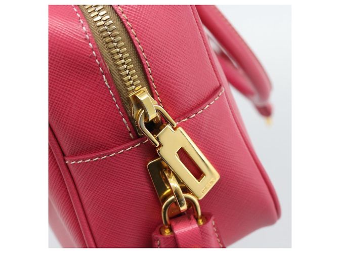 Borsa PRADA Saffiano Rosa Oro Auth ka4966V D'oro - vista 20