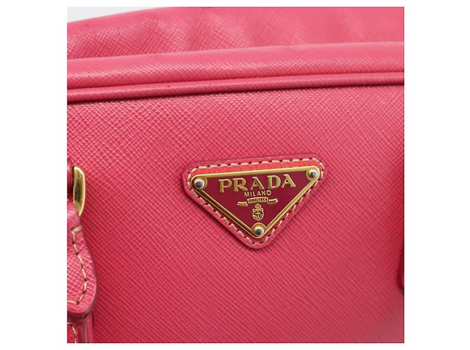 Borsa PRADA Saffiano Rosa Oro Auth ka4966V D'oro - vista 21