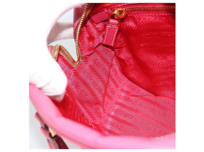 Borsa PRADA Saffiano Rosa Oro Auth ka4966V D'oro - vista 24