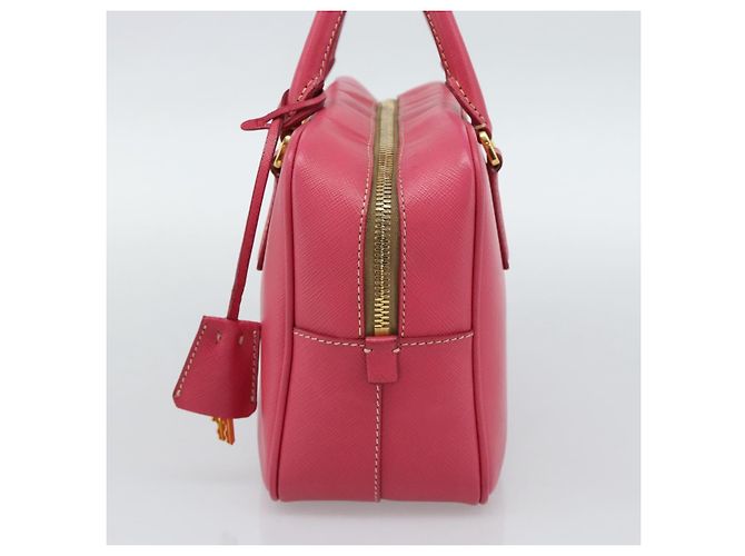 Borsa PRADA Saffiano Rosa Oro Auth ka4966V D'oro - vista 4