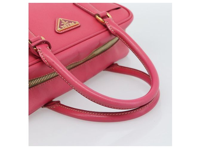 Borsa PRADA Saffiano Rosa Oro Auth ka4966V D'oro - vista 8