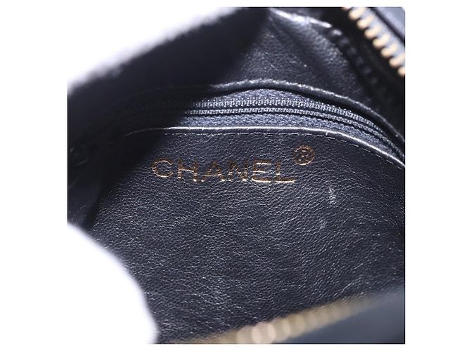 CHANEL COCO Mark Chain Shoulder Bag Patent leather Gold Black CC Auth 189232V Nero D'oro - vista 17