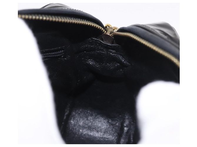 CHANEL COCO Mark Chain Shoulder Bag Patent leather Gold Black CC Auth 189232V Nero D'oro - vista 18