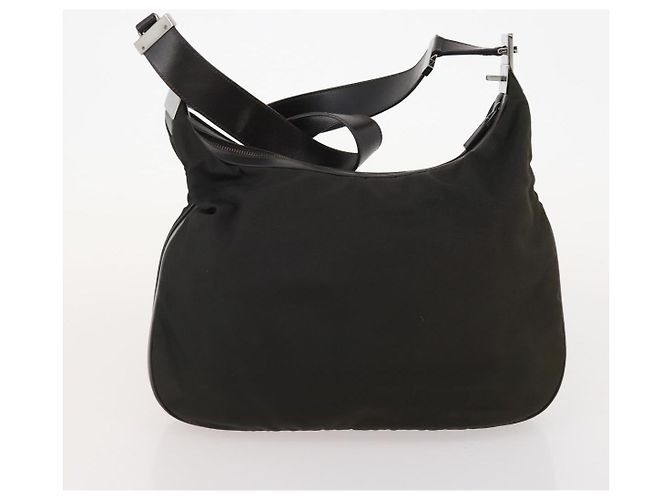 Borsa Tote GUCCI GG Canvas in Pelle e Tela 4 Set Beige Nero Marrone Auth gh2142 - vista 23
