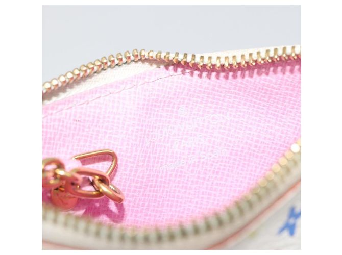 LOUIS VUITTON Monogram Multicolor Pochette Cles NM Handtasche M93734 LV Auth 185867A Weiß - Ansicht 18