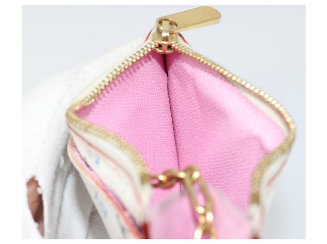 LOUIS VUITTON Monogram Multicolor Pochette Cles NM Handtasche M93734 LV Auth 185867A Weiß - Ansicht 19