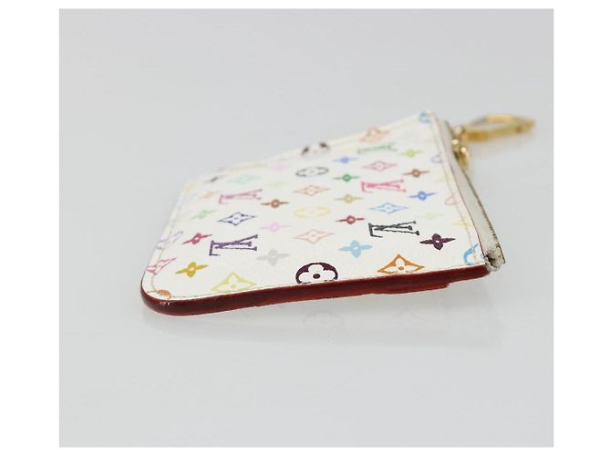 LOUIS VUITTON Monogram Multicolor Pochette Cles NM Handtasche M93734 LV Auth 185867A Weiß - Ansicht 3