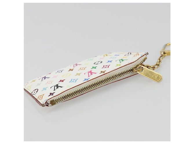 LOUIS VUITTON Monogram Multicolor Pochette Cles NM Handtasche M93734 LV Auth 185867A Weiß - Ansicht 5