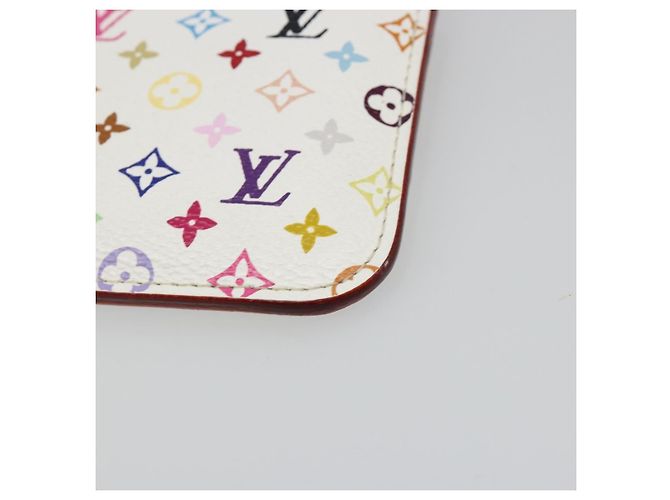 LOUIS VUITTON Monogram Multicolor Pochette Cles NM Handtasche M93734 LV Auth 185867A Weiß - Ansicht 7