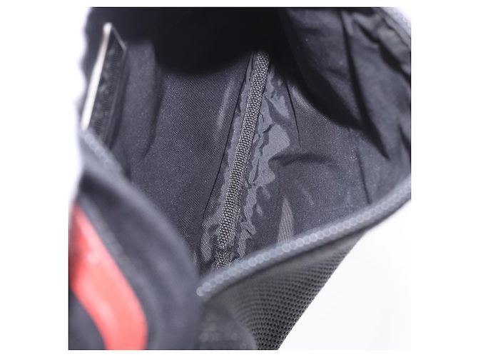 Borsa a tracolla PRADA Sports Line in cotone nero argento Auth ka4861 - vista 11