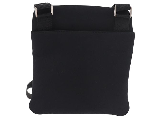 Borsa a tracolla PRADA Sports Line in cotone nero argento Auth ka4861 - vista 2