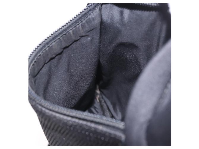Borsa a tracolla PRADA Sports Line in cotone nero argento Auth ka4861 - vista 20