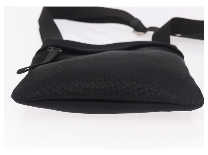 Borsa a tracolla PRADA Sports Line in cotone nero argento Auth ka4861 - vista 5