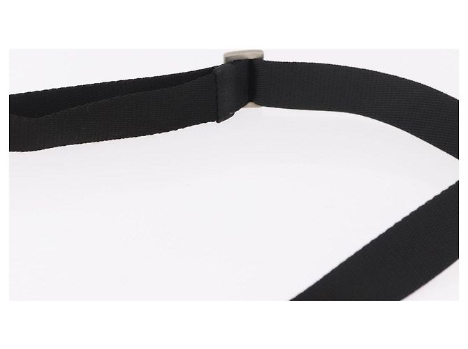 Borsa a tracolla PRADA Sports Line in cotone nero argento Auth ka4861 - vista 8