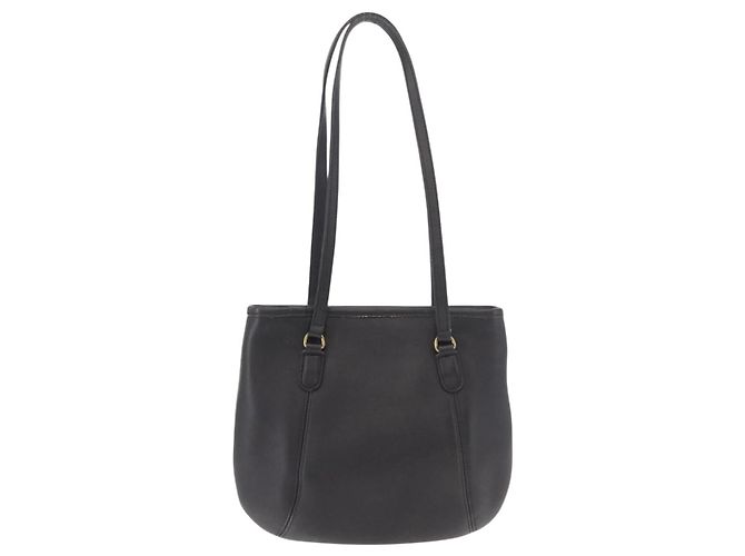 Borsa Tote Coach in pelle nera e oro Auth 188367 Nero D'oro - vista 2
