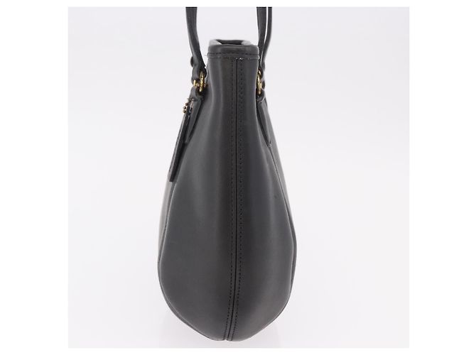 Borsa Tote Coach in pelle nera e oro Auth 188367 Nero D'oro - vista 3