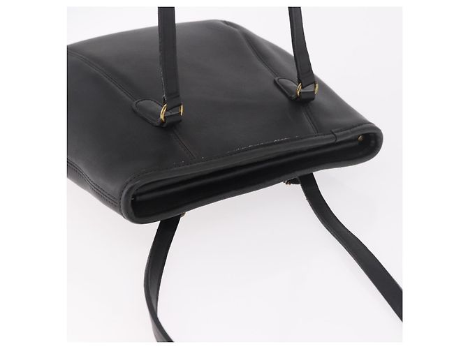Borsa Tote Coach in pelle nera e oro Auth 188367 Nero D'oro - vista 6