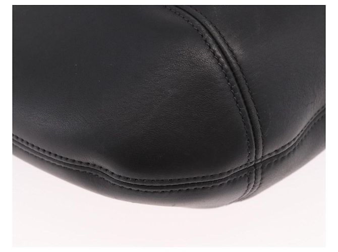 Borsa Tote Coach in pelle nera e oro Auth 188367 Nero D'oro - vista 9