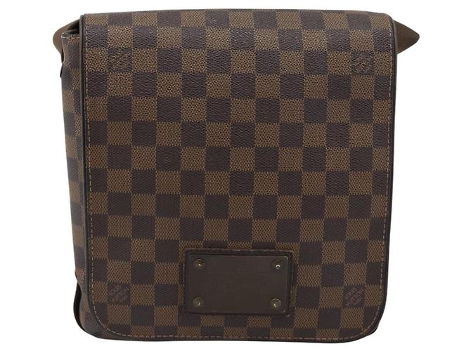 LOUIS VUITTON Borsa a tracolla Damier Ebene Brooklyn PM N51210 LV Auth 188513 - vista 13