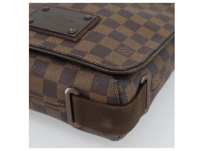LOUIS VUITTON Borsa a tracolla Damier Ebene Brooklyn PM N51210 LV Auth 188513 - vista 15