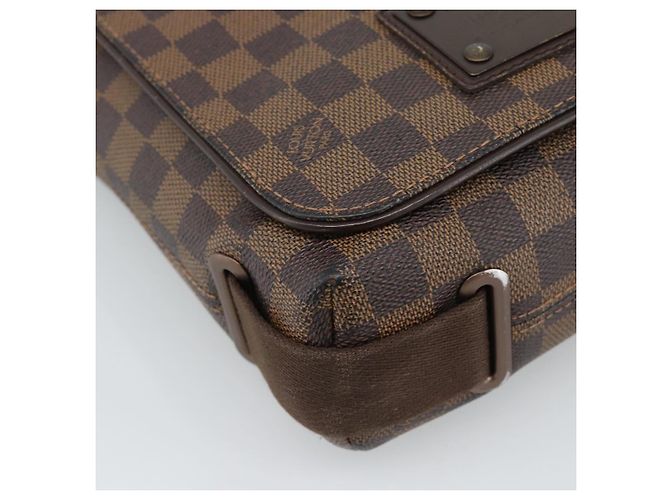 LOUIS VUITTON Borsa a tracolla Damier Ebene Brooklyn PM N51210 LV Auth 188513 - vista 16