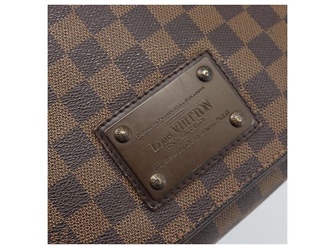 LOUIS VUITTON Borsa a tracolla Damier Ebene Brooklyn PM N51210 LV Auth 188513 - vista 19
