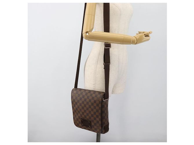 LOUIS VUITTON Borsa a tracolla Damier Ebene Brooklyn PM N51210 LV Auth 188513 - vista 24