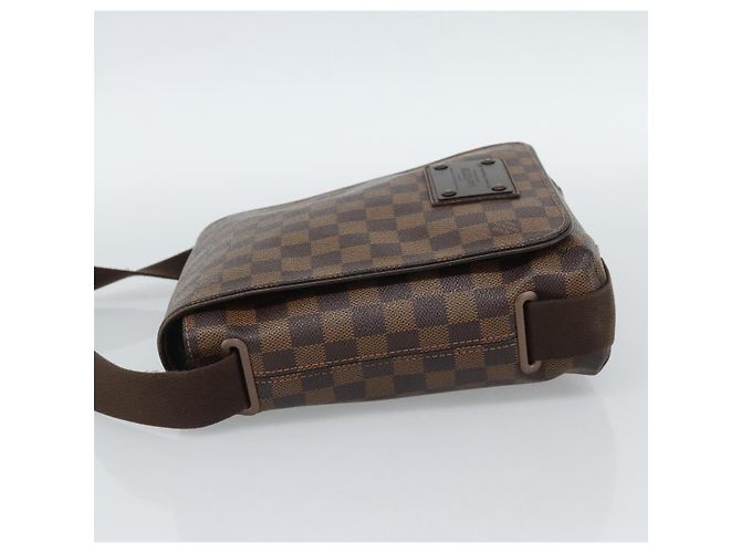 LOUIS VUITTON Borsa a tracolla Damier Ebene Brooklyn PM N51210 LV Auth 188513 - vista 3