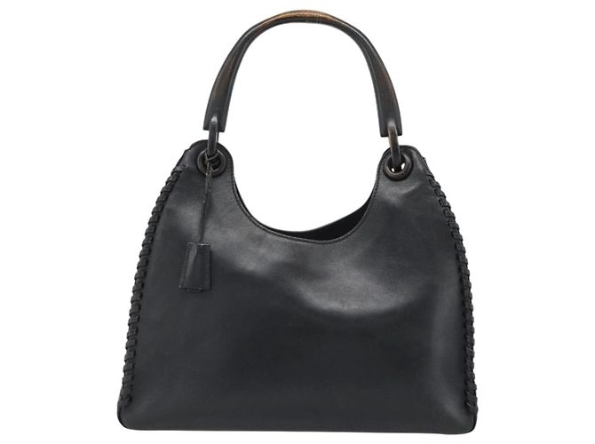 Borsa a tracolla GUCCI in pelle nera 106236 Auth BA13519 Nero - vista 13
