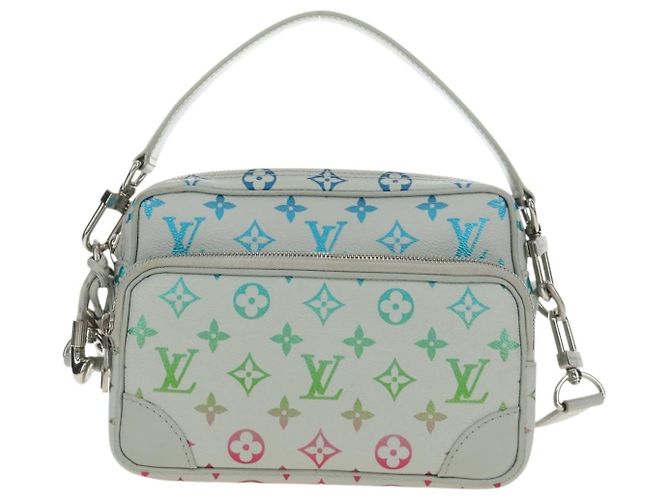 LOUIS VUITTON Borsa a Spalla Monogram Iridescent Nile Grigio M13897 LV Auth 188885SAM Marrone Monogramma - vista 13