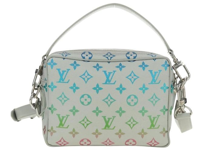 LOUIS VUITTON Borsa a Spalla Monogram Iridescent Nile Grigio M13897 LV Auth 188885SAM Marrone Monogramma - vista 2