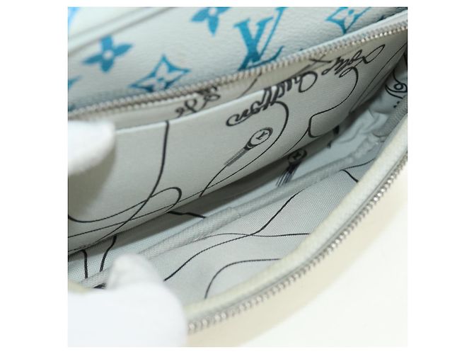 LOUIS VUITTON Borsa a Spalla Monogram Iridescent Nile Grigio M13897 LV Auth 188885SAM Marrone Monogramma - vista 23