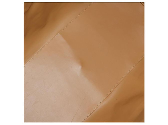 Céline Borsa Boston CELINE in tela Macadam PVC Pelle Marrone Oro Auth 183443 D'oro - vista 11