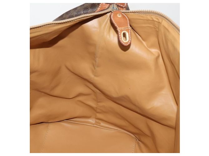 Céline Borsa Boston CELINE in tela Macadam PVC Pelle Marrone Oro Auth 183443 D'oro - vista 19