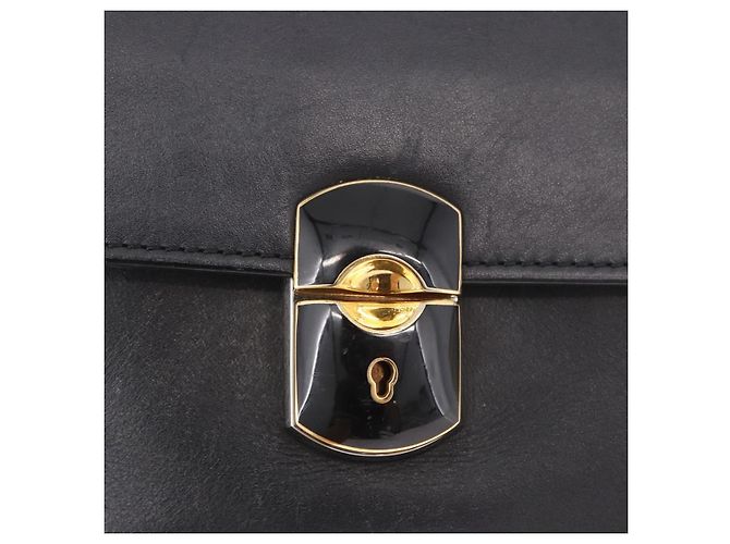 BALENCIAGA Afternoon Shoulder Bag Pelle Nera Oro 293862 Auth 188241 Nero D'oro - vista 17