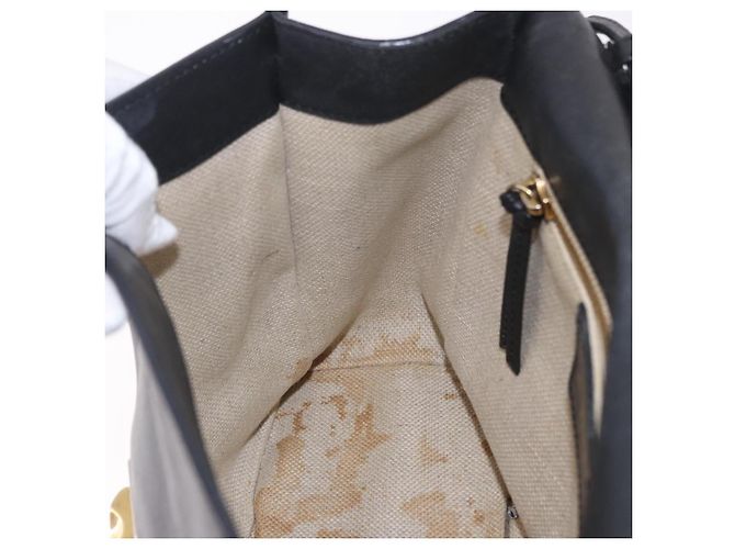 BALENCIAGA Afternoon Shoulder Bag Pelle Nera Oro 293862 Auth 188241 Nero D'oro - vista 22