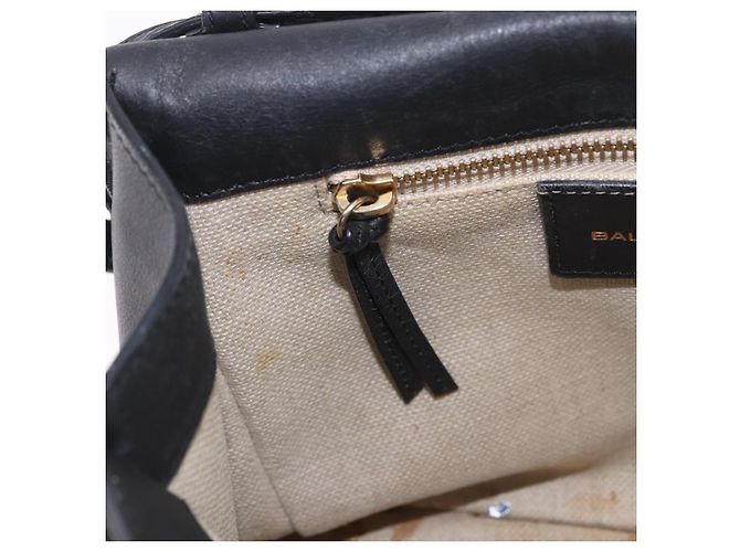 BALENCIAGA Afternoon Shoulder Bag Pelle Nera Oro 293862 Auth 188241 Nero D'oro - vista 23